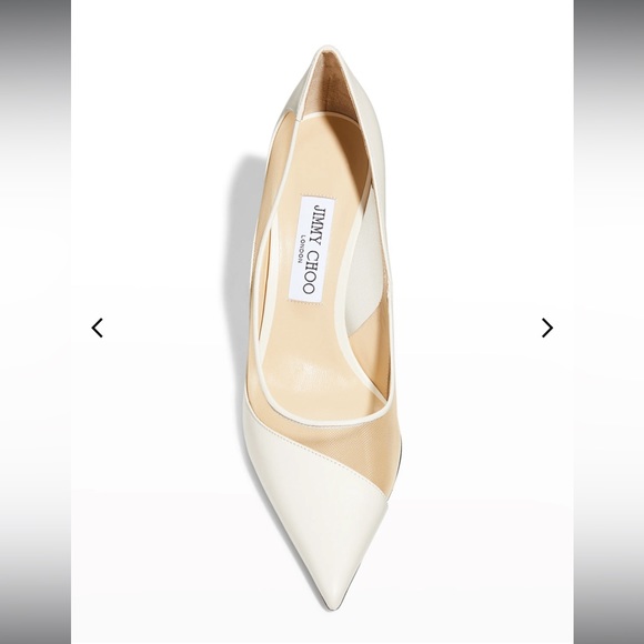 Jimmy Choo - Love 85 pump with mesh - latte / natural WORN ONCE (wedding photos) - Picture 11 of 11